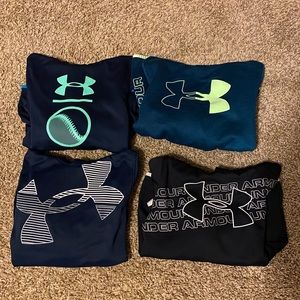 NOT FOR SALE 4 UA hoodies size youth medium LOT